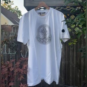 Moncler Shirt White Mens Large